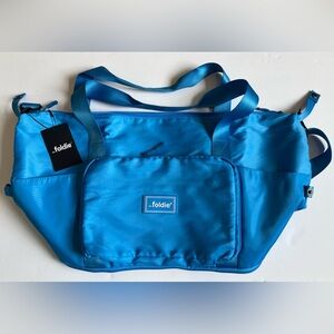 THE FOLDIE TRAVEL BAG in AZURE BLUE | NEW WITH TAGS